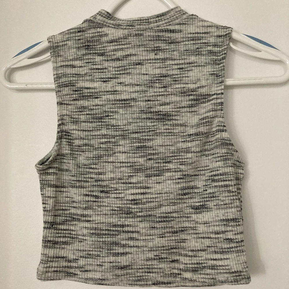 Dynamite sleeveless crop mock neck top